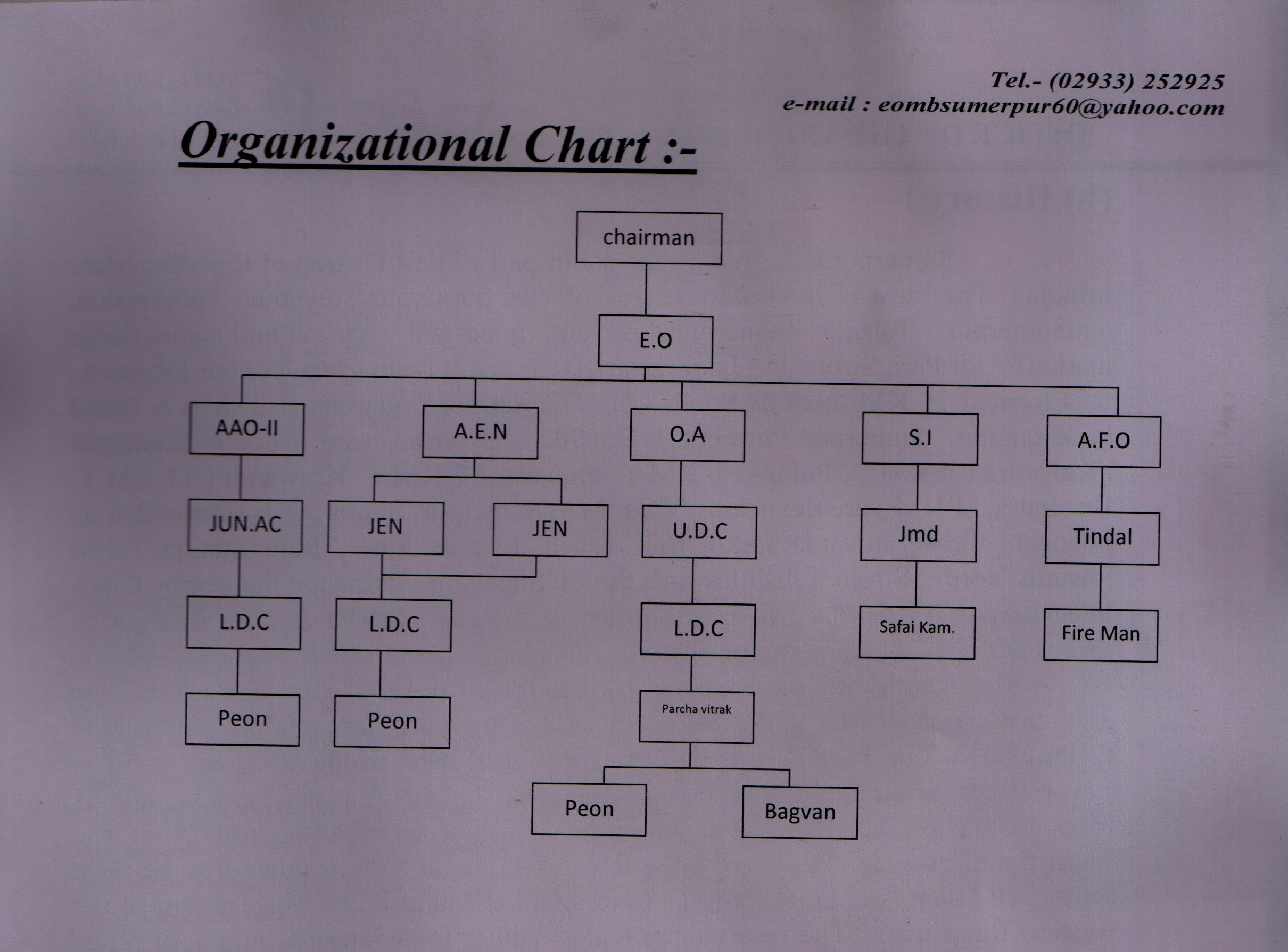 Organizational Chart